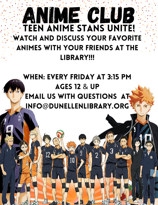 NEXT THURSDAY (5/27/21): Teen Anime Club - Irondequoit Public Library